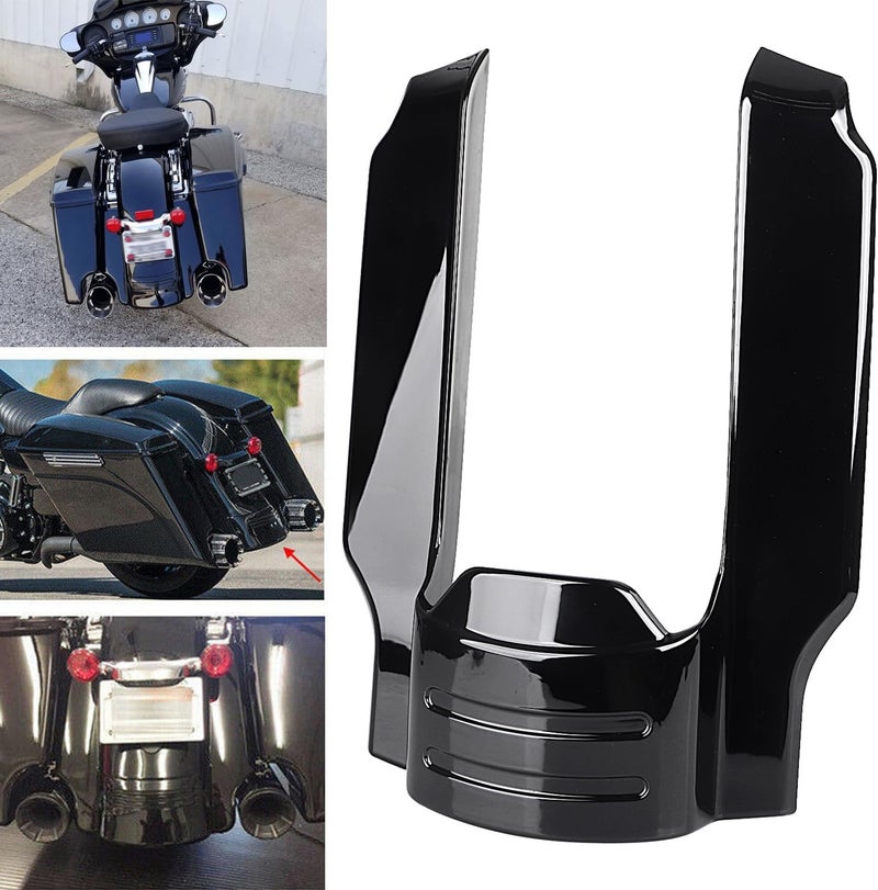 XMMT 5" Rear Fender Extension Stretched Filler for Harley Touring Electra Glide Street Glide Road Glide Road King 1996-2008,Gloss Black - Image 4